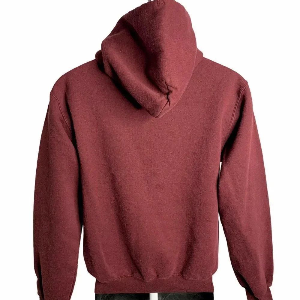 Champion Harvard Hoodie Sweatshirt S Maroon Red - Picture 6 of 8